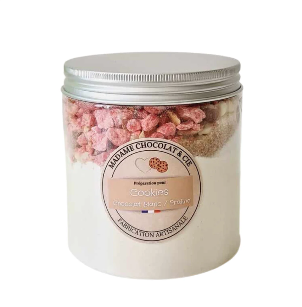 Cookie chocolat blanc/praline