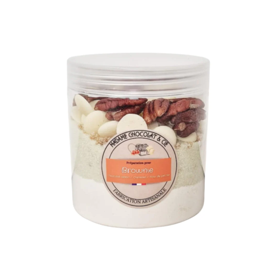 Brownie chocolat blanc/caramel/noix de pécan
