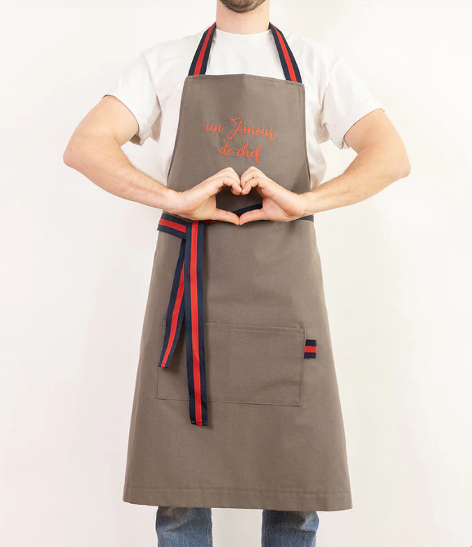 Tablier brodé Amour de chef