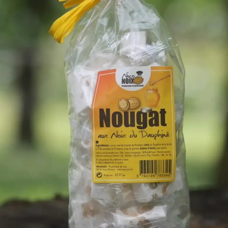 Nougat aux noix du Dauphiné - sachet 200 g
