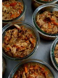 Poulet fermier et moutarde à l'ancienne 165 ml/100 g